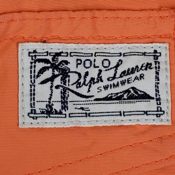 Polo Ralph Lauren Swim Trunks Men’s Size Large L Orange Mesh Lined Drawstring - Picture 9 of 14